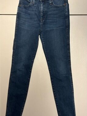 Madewell Classic Mid-Rise Women's Dark Blue Skinny Jeans - Size 0